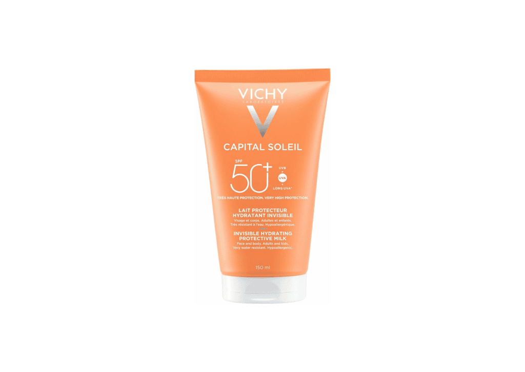 Travel-size SPF sunscreen for sensitive skin