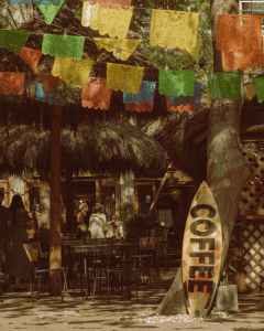 Colorful corner of Sayulita town