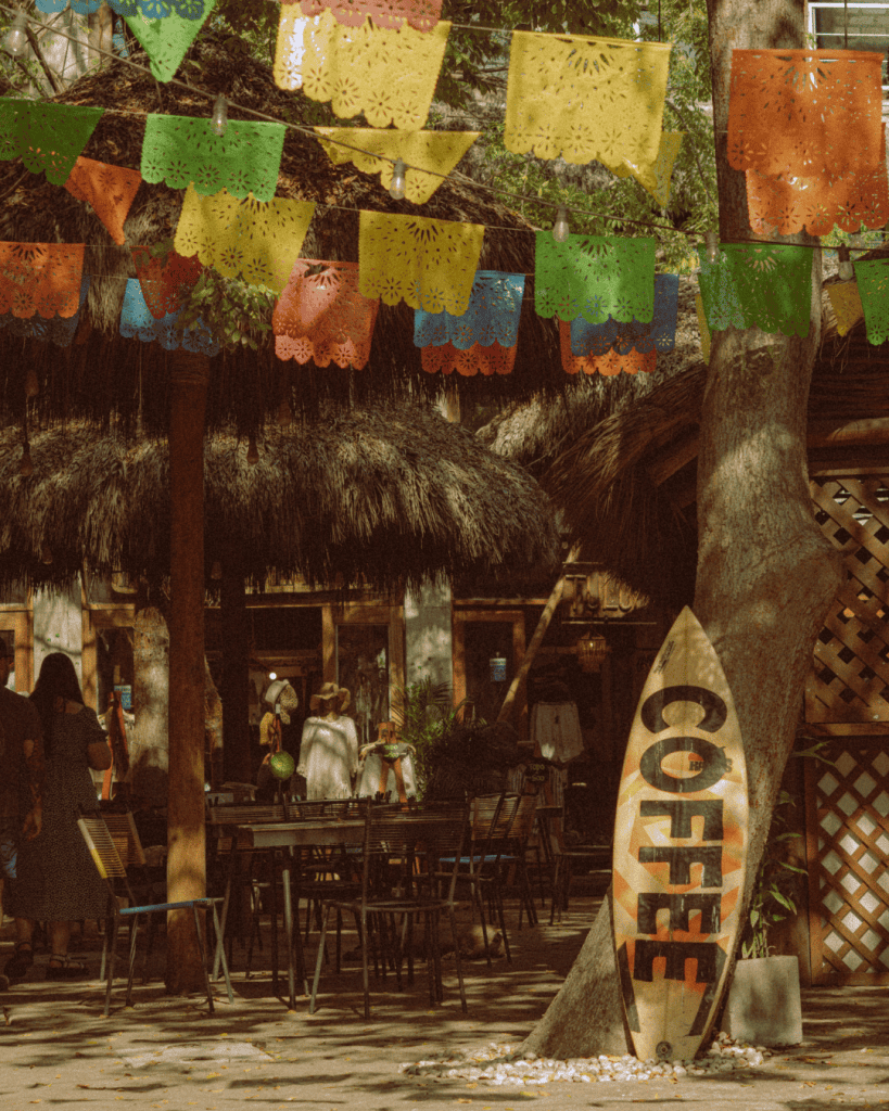 Colorful corner of Sayulita town