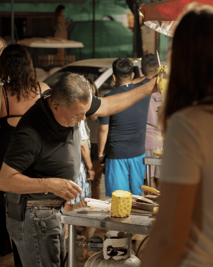Tacos in the street of sayulita