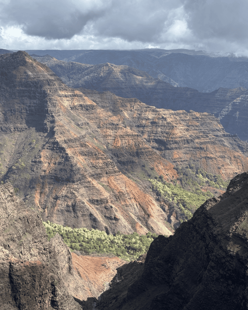 Red rock switchbacks on the Canyon Trail, Waimea Canyon
