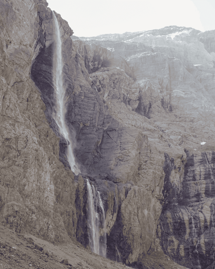 Towering rock walls of the Cirque de Gavarnie