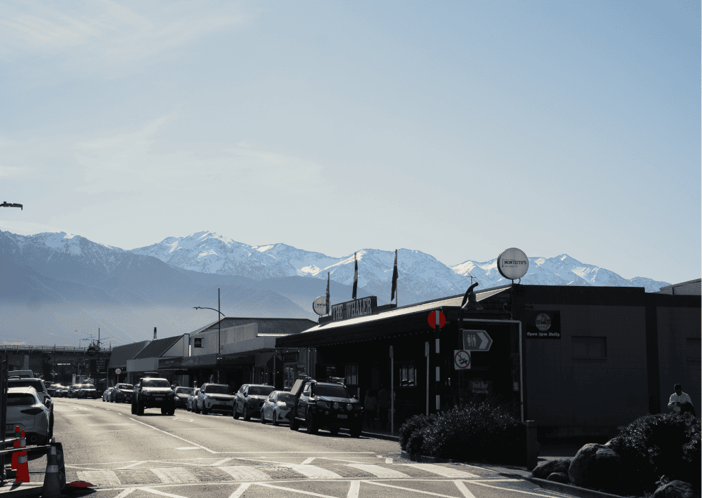Kaikoura town on New Zealand's east coast