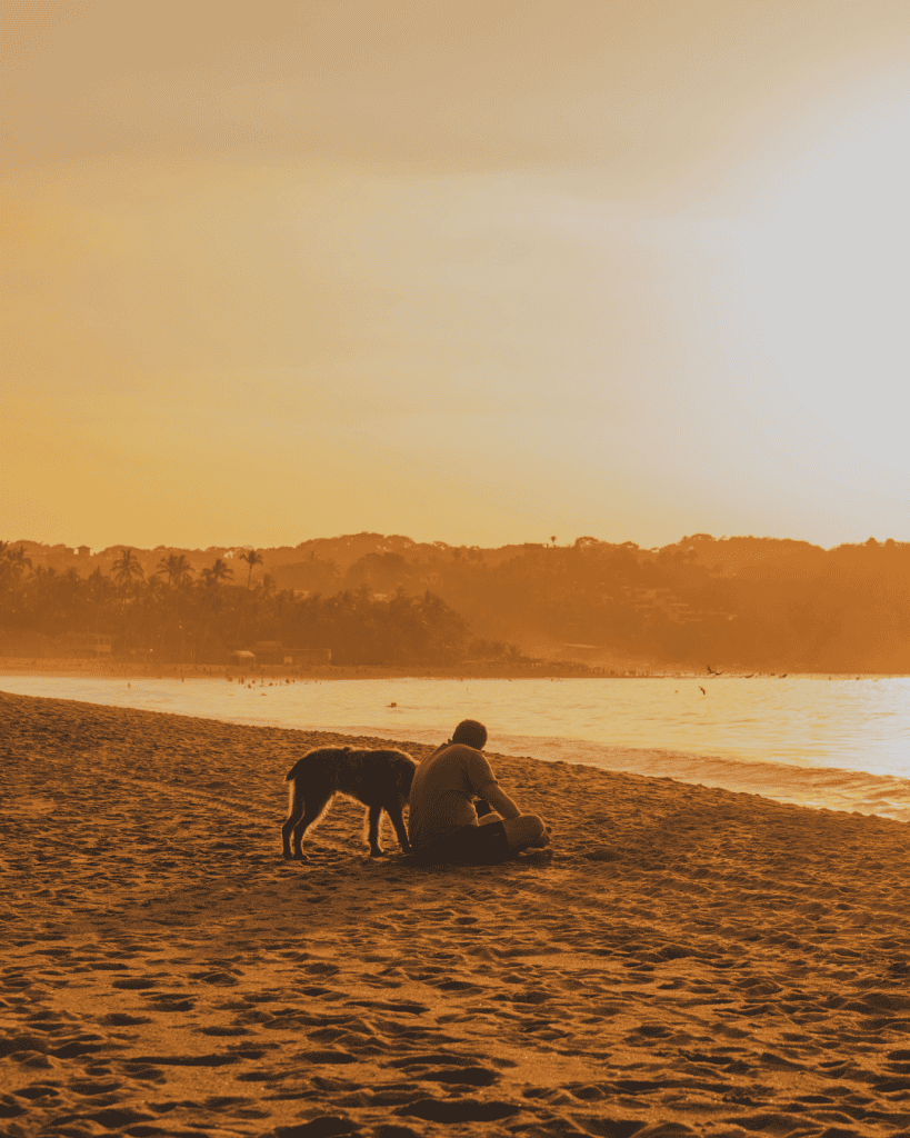 Sayulita beach on the Pacific coast of Mexico